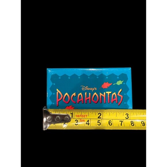 Disney Movie Pocahontas Blowing Leaves Movie Promo Pin‎ 3”x2” Princess Disneyana - Picture 3 of 4